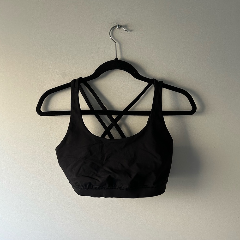 lululemon athletica Black Strappy Sports Bra